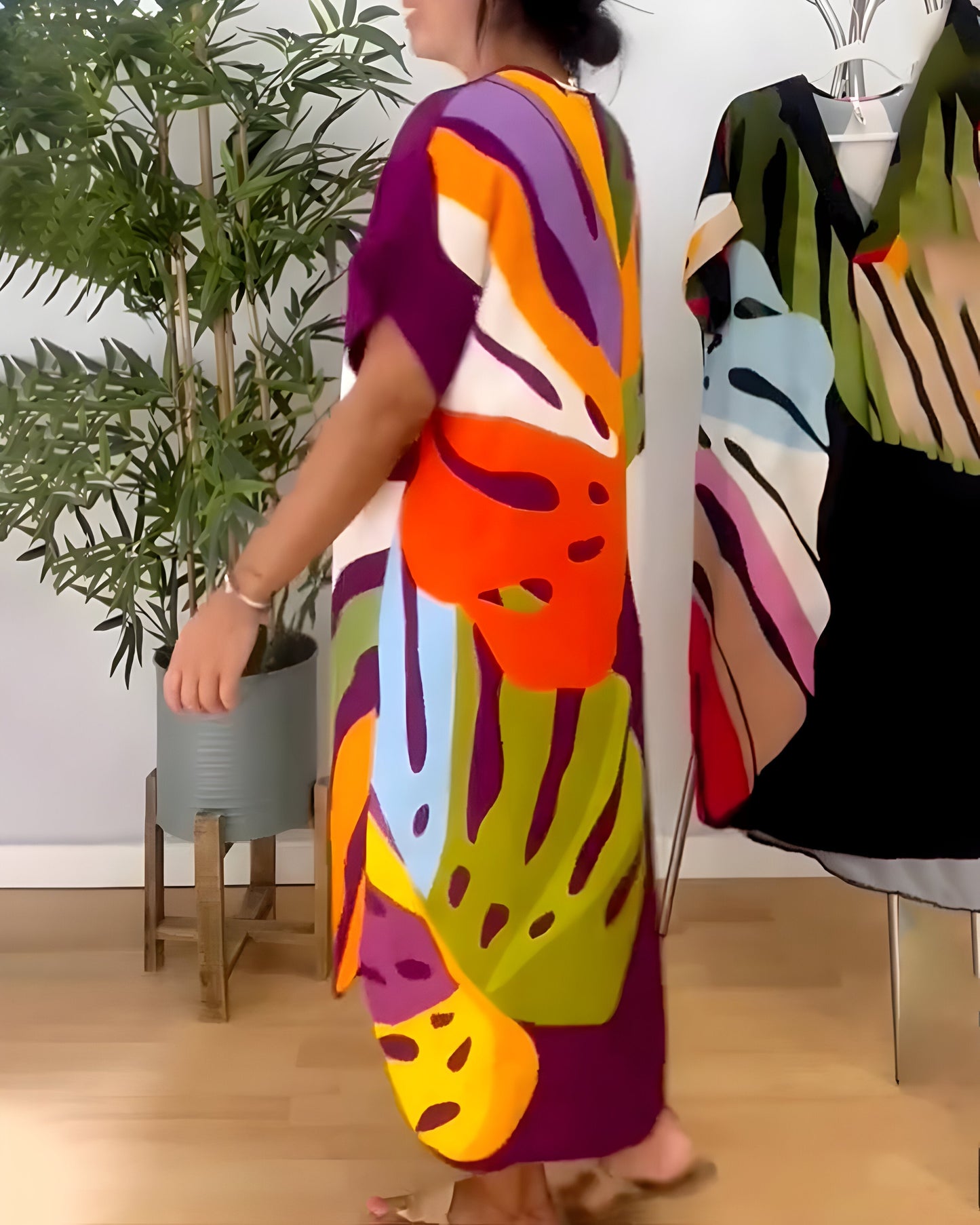 Rosaline™ - Gekleurde casual jurk