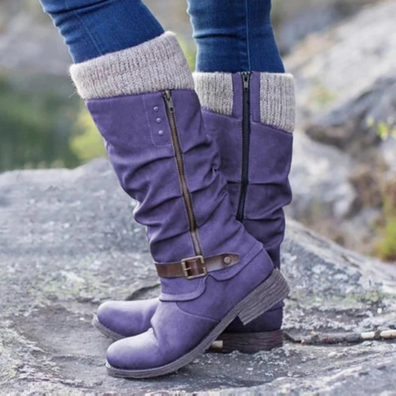 Dames Orthopedische Laarzen met Platte Hak – Waterdicht, Warm en Stevig voor Casual en Wintergebruik