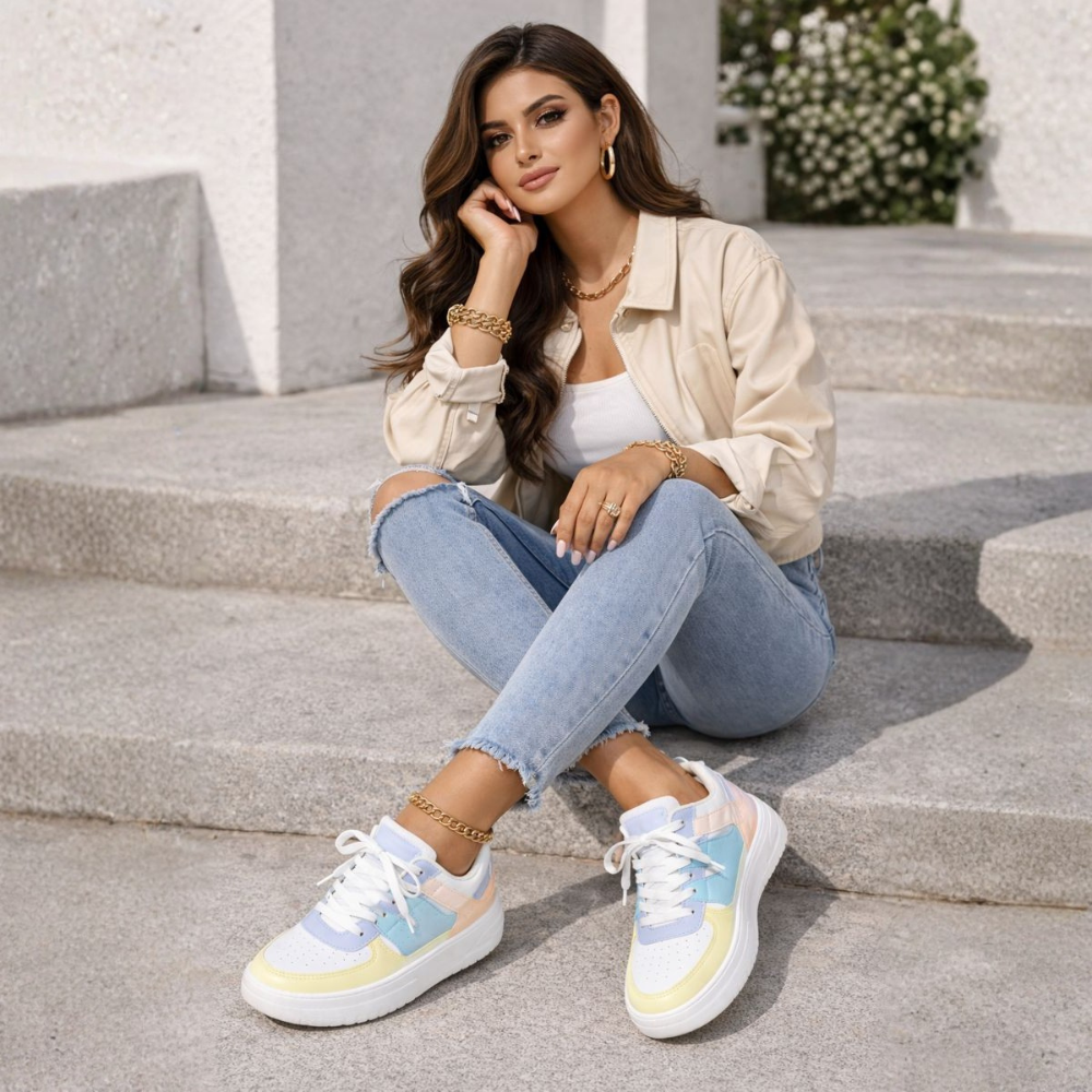 Kamila – Kleurrijke Dames Sneakers