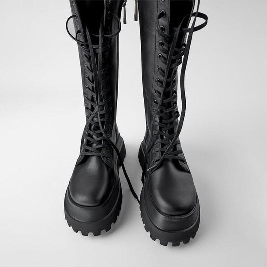Dames Veterlaars met Chunky Zool voor Dagelijks Comfort en Stijl