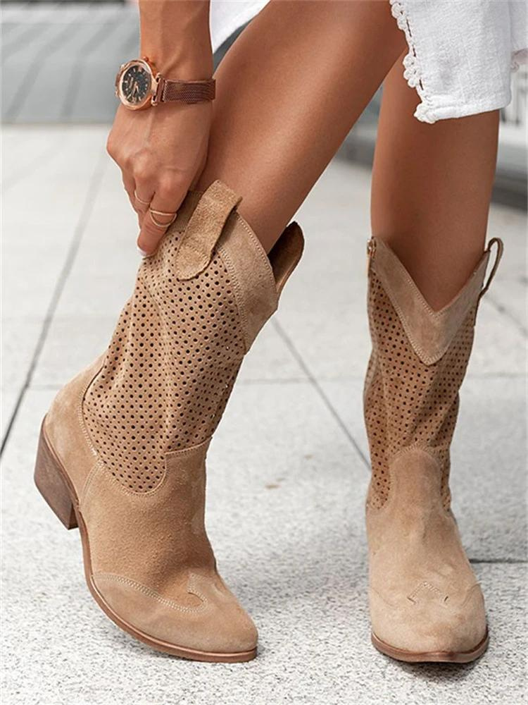 Josiane – Stijlvolle Trendy Cowboylaarzen voor Dames