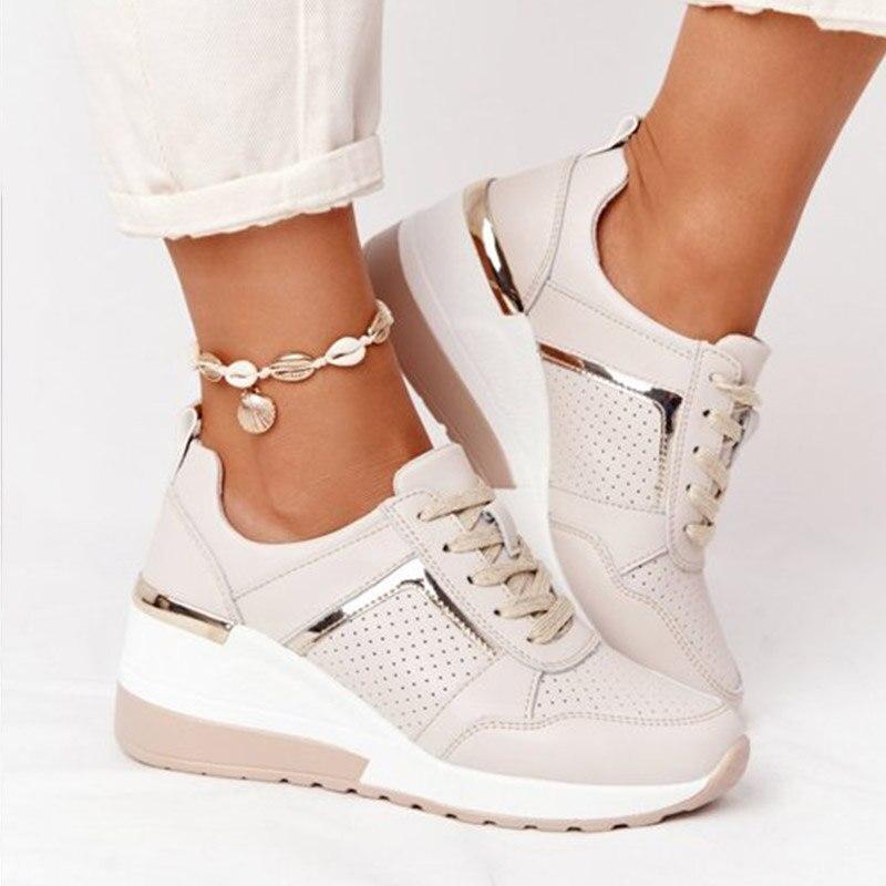 Damers Sneakers – Comfortabel, Ademend, Casual voor Dagelijks Gebruik