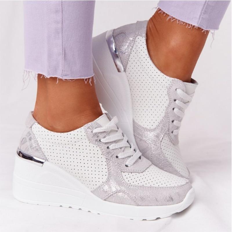 Damers Sneakers – Comfortabel, Ademend, Casual voor Dagelijks Gebruik