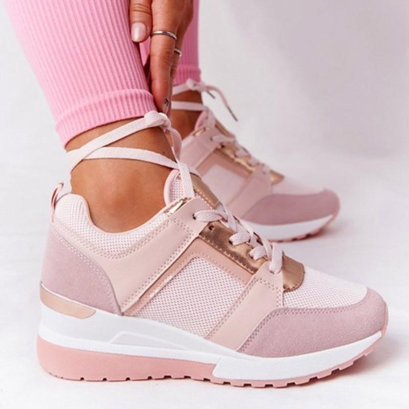 Damers Sneakers – Comfortabel, Ademend, Casual voor Dagelijks Gebruik