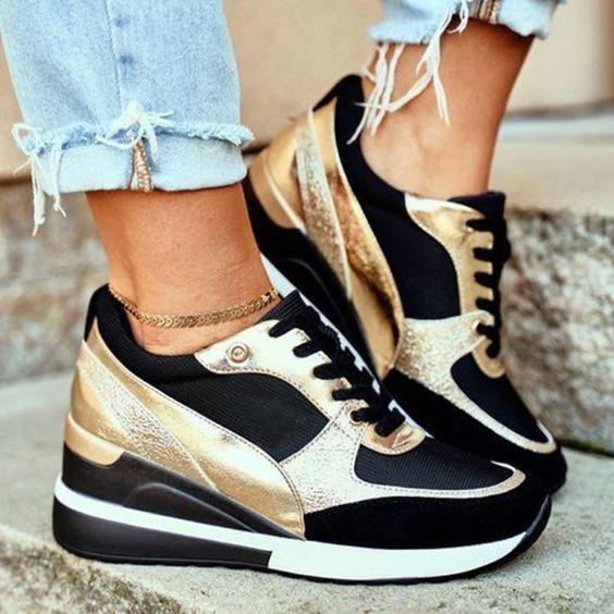 Damers Sneakers – Comfortabel, Ademend, Casual voor Dagelijks Gebruik