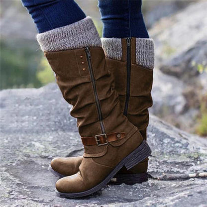Dames Orthopedische Laarzen met Platte Hak – Waterdicht, Warm en Stevig voor Casual en Wintergebruik