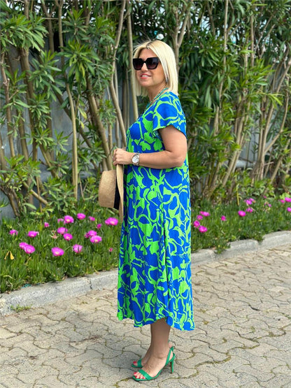 Mila - Elegante bloemenjurk